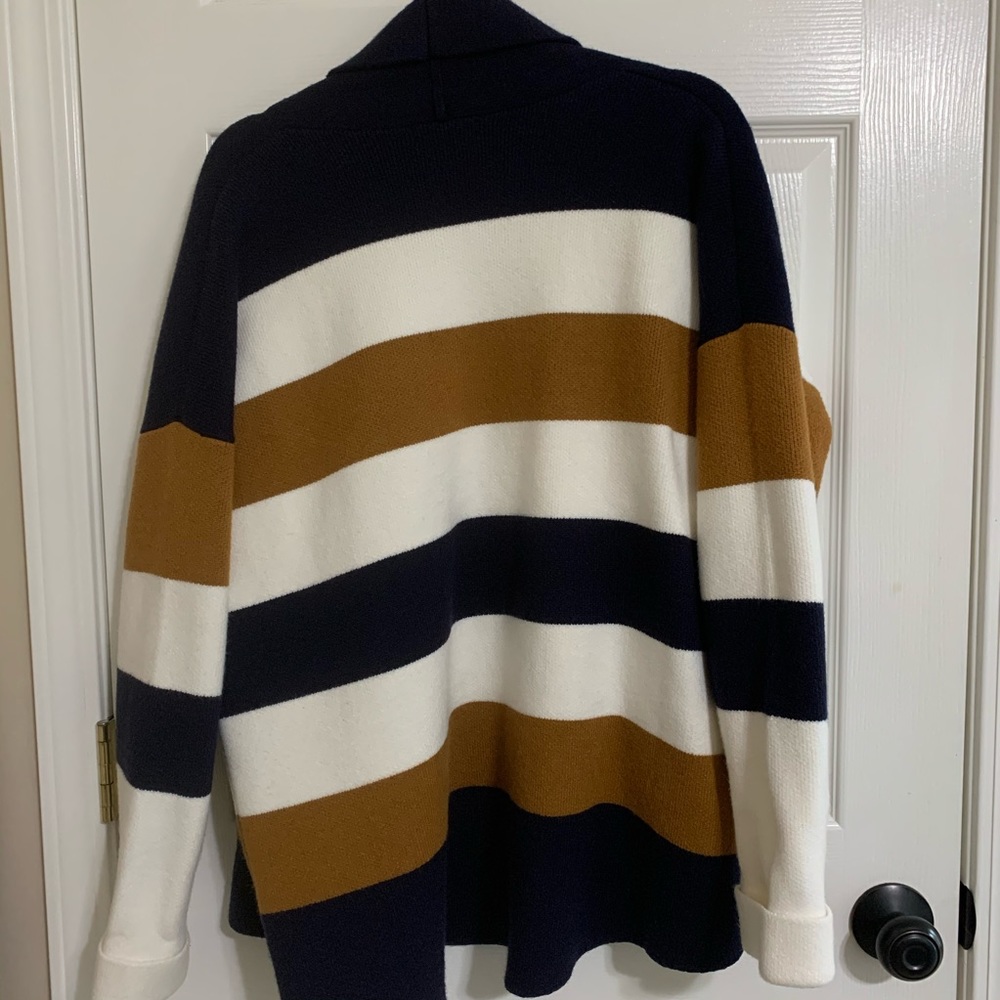 Vici Pocketed Striped Cardigan Size L - Picture 8 of 8